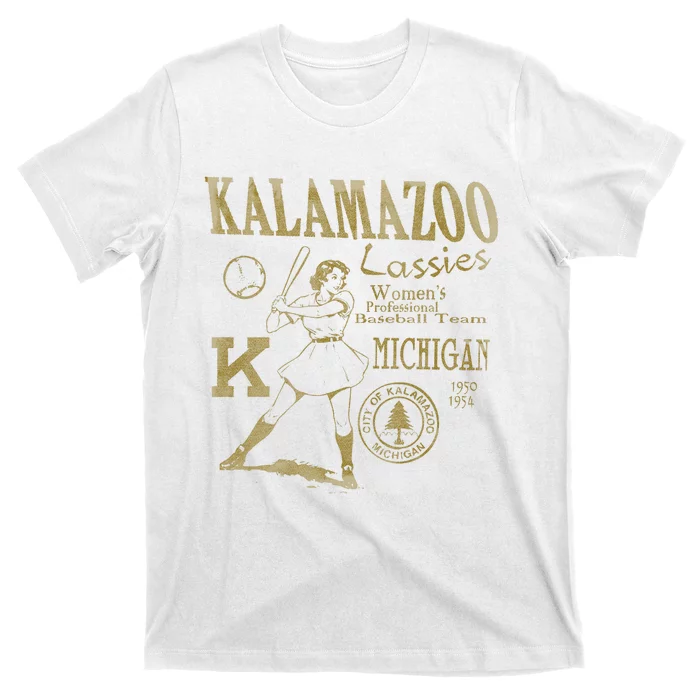 Kalamazoo Lassies Professional Women Baseball Team T-Shirt