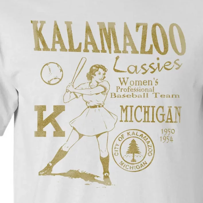 Kalamazoo Lassies Professional Women Baseball Team Tall T-Shirt