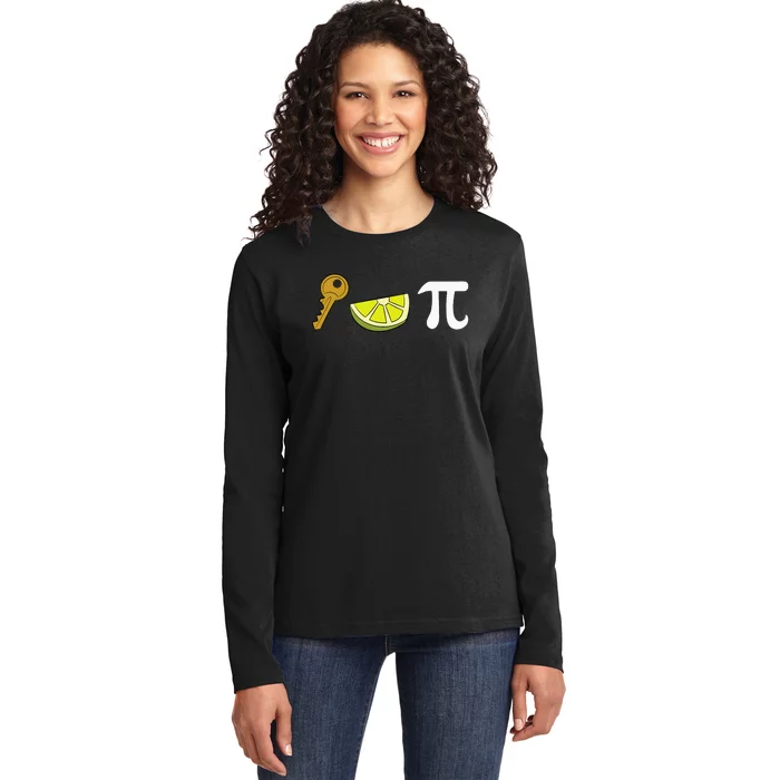 Key Lime Pie Dessert Food Pun Key Lime Pie Ladies Long Sleeve Shirt