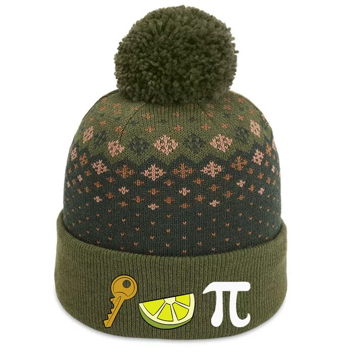 Key Lime Pie Dessert Food Pun Key Lime Pie The Baniff Cuffed Pom Beanie