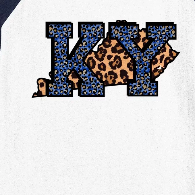 Kentucky Leopard Print Ky Pride Kentucky Cute State Gift Baseball Sleeve Shirt