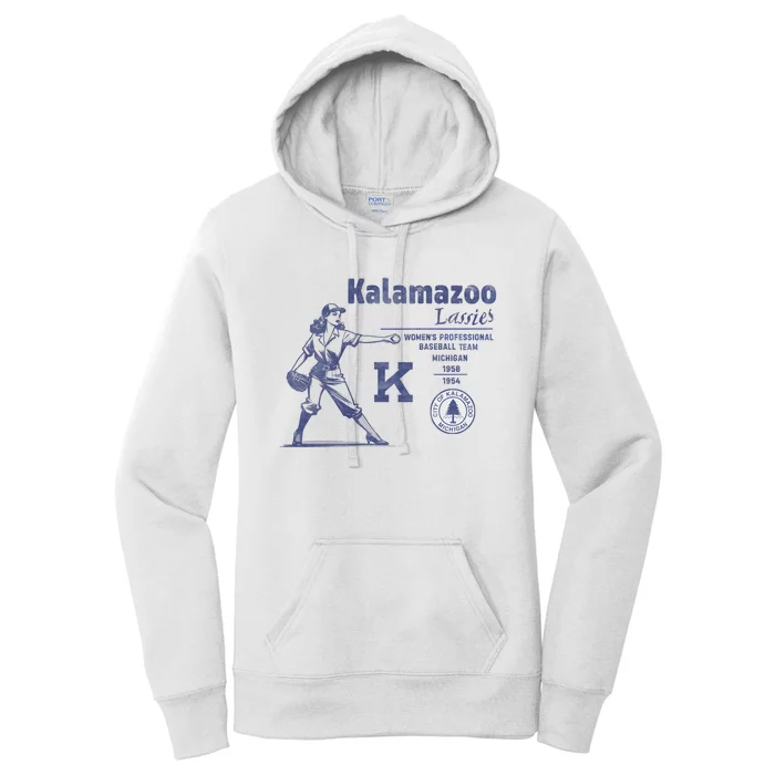 Kalamazoo Lassies Professional Women Baseball Team Women's Pullover Hoodie