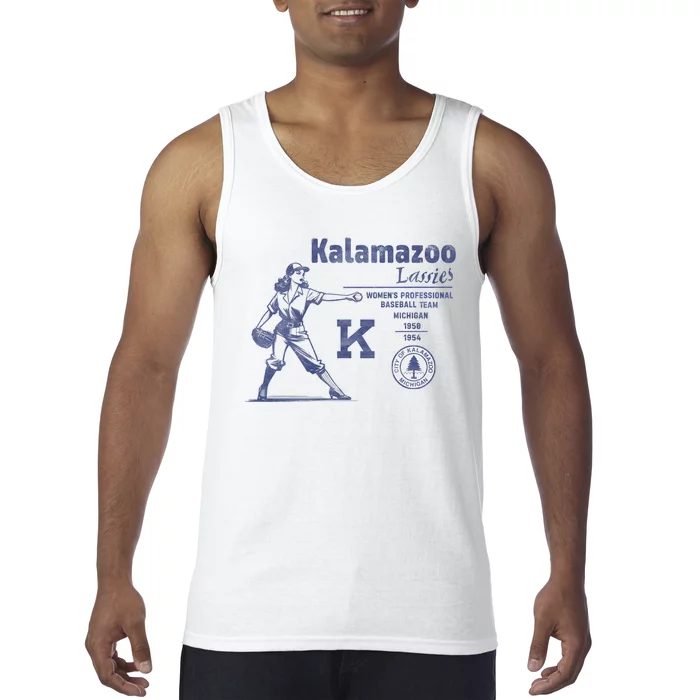 Kalamazoo Lassies Professional Women Baseball Team Tank Top