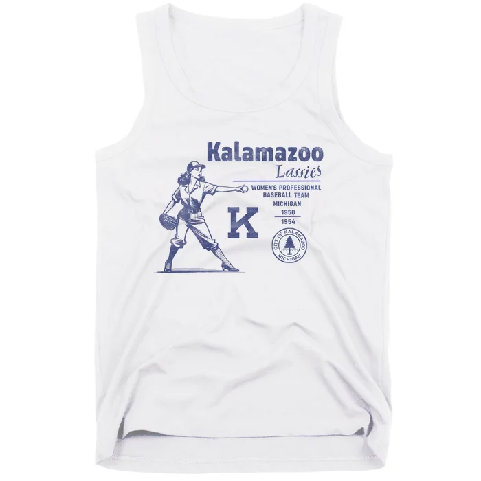 Kalamazoo Lassies Professional Women Baseball Team Tank Top