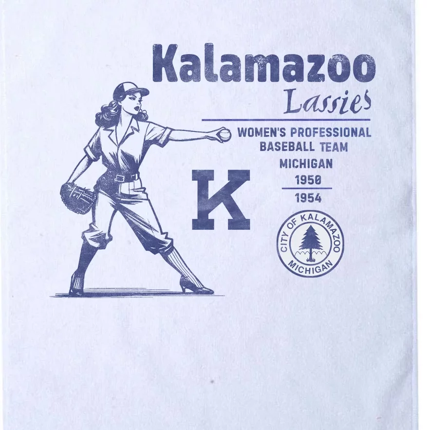 Kalamazoo Lassies Professional Women Baseball Team Platinum Collection Golf Towel