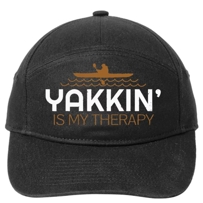 Kayak Lover Quote Gift Kayaking Accessories Equipment Gear 7-Panel Snapback Hat