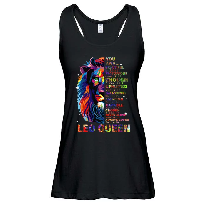 Ki Leo Queen Christian Bible Verse Costume Ladies Essential Flowy Tank