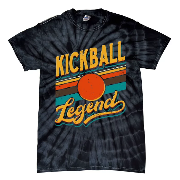 Kickball Legend Retro Kick Ball Player Tie-Dye T-Shirt