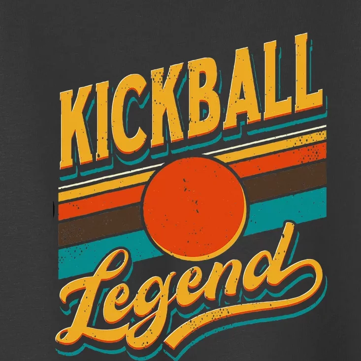 Kickball Legend Retro Kick Ball Player Toddler T-Shirt