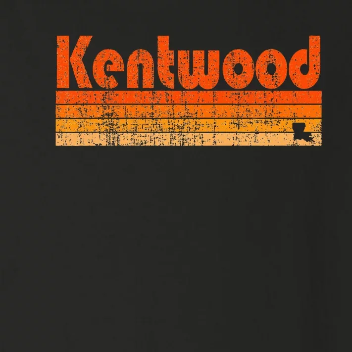 Kentwood Louisiana Retro 80s Style Toddler Long Sleeve Shirt