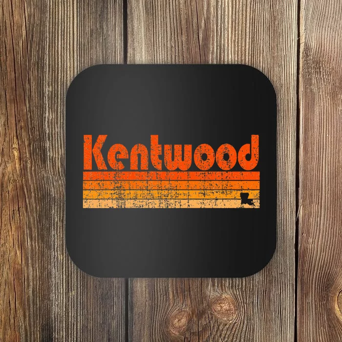 Kentwood Louisiana Retro 80s Style Coaster