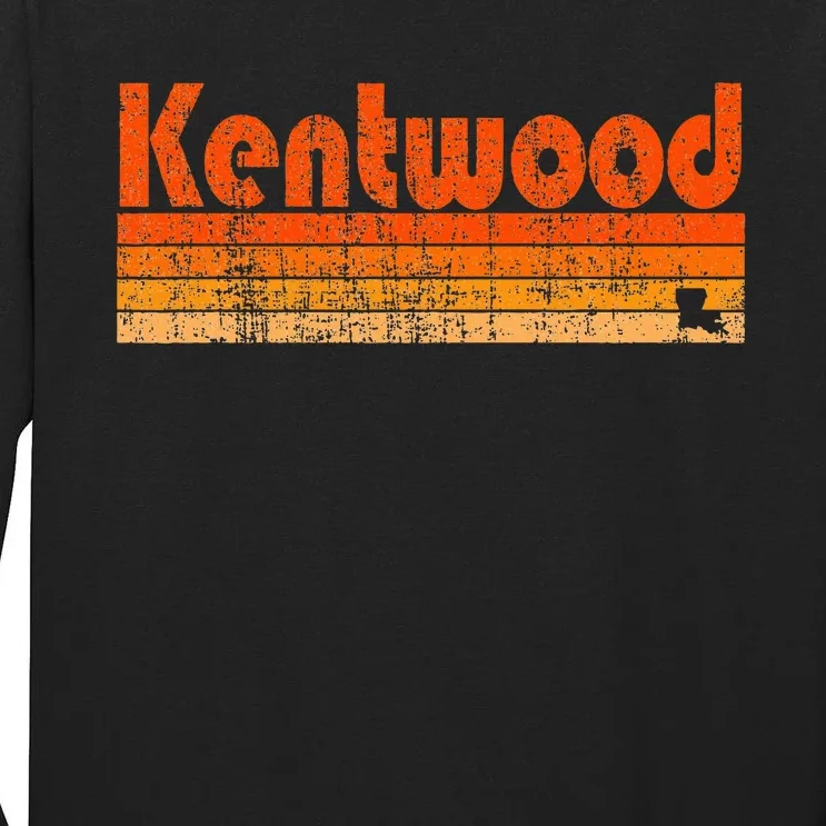 Kentwood Louisiana Retro 80s Style Tall Long Sleeve T-Shirt