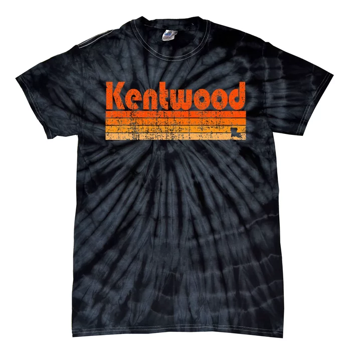 Kentwood Louisiana Retro 80s Style Tie-Dye T-Shirt