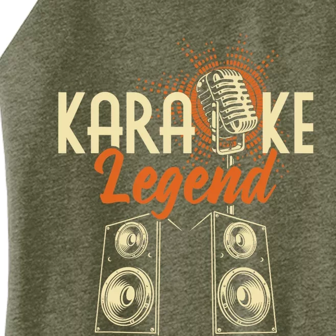 Karaoke Legend - Sing Music Bar Singer Singing Music Lover Women’s Perfect Tri Rocker Tank