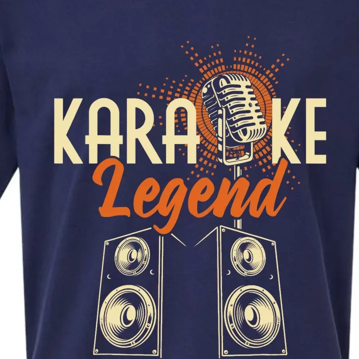 Karaoke Legend - Sing Music Bar Singer Singing Music Lover Sueded Cloud Jersey T-Shirt