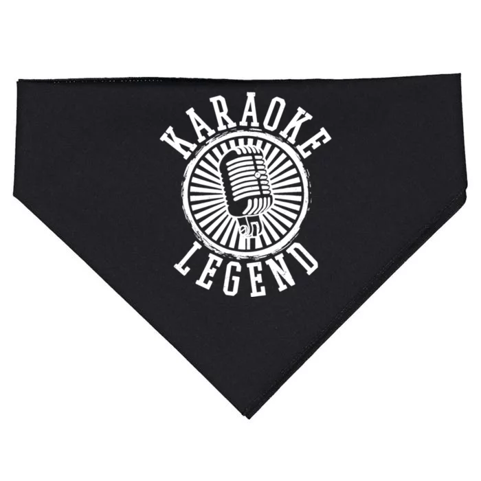 Karaoke Legend Singing Microphone Party Singer Gift USA-Made Doggie Bandana