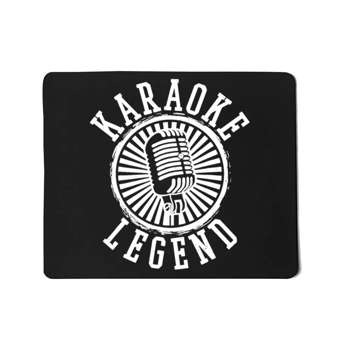 Karaoke Legend Singing Microphone Party Singer Gift Mousepad