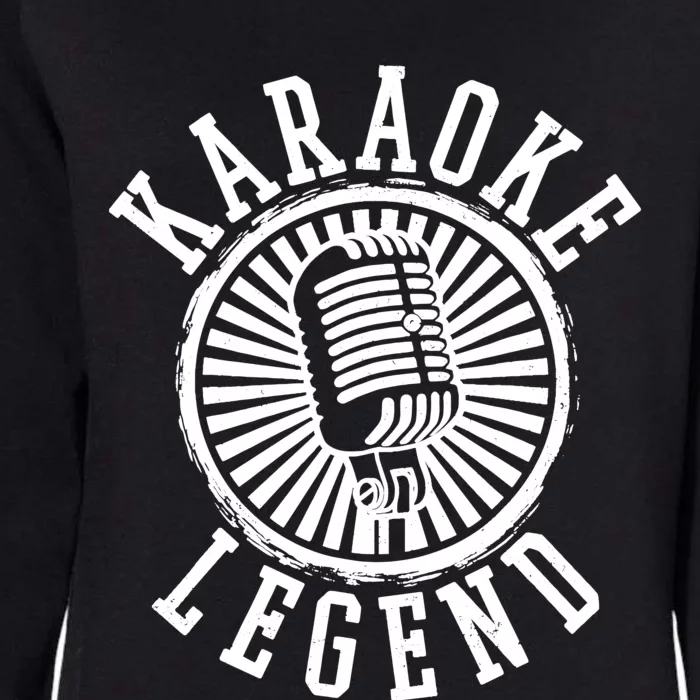 Karaoke Legend Singing Microphone Party Singer Gift Womens California Wash Sweatshirt