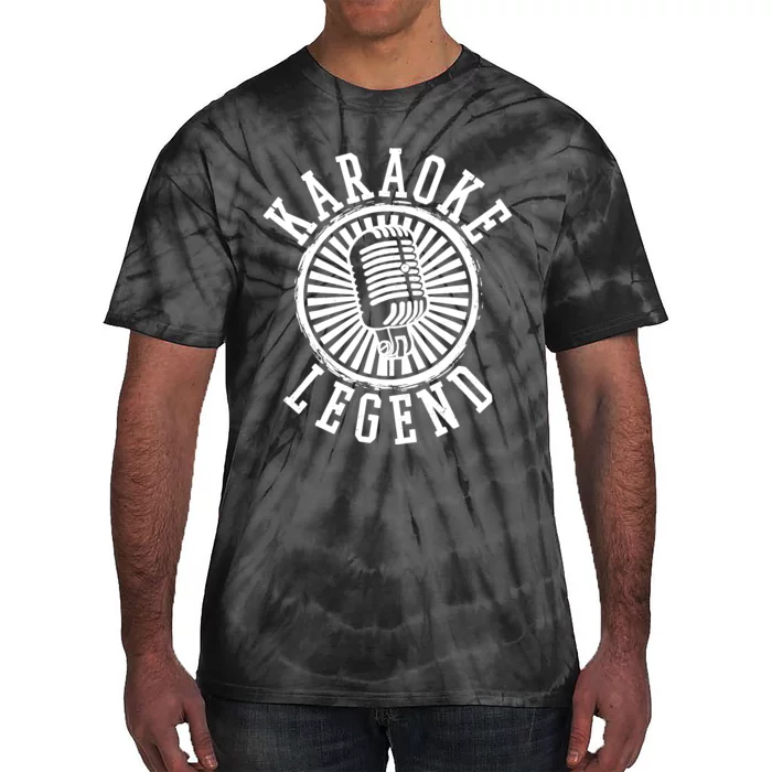 Karaoke Legend Singing Microphone Party Singer Gift Tie-Dye T-Shirt