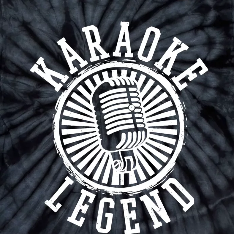 Karaoke Legend Singing Microphone Party Singer Gift Tie-Dye T-Shirt