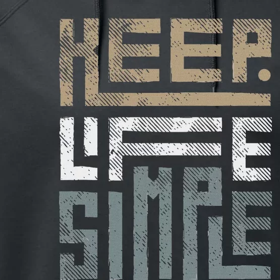 Keep Life Simple Performance Fleece Hoodie