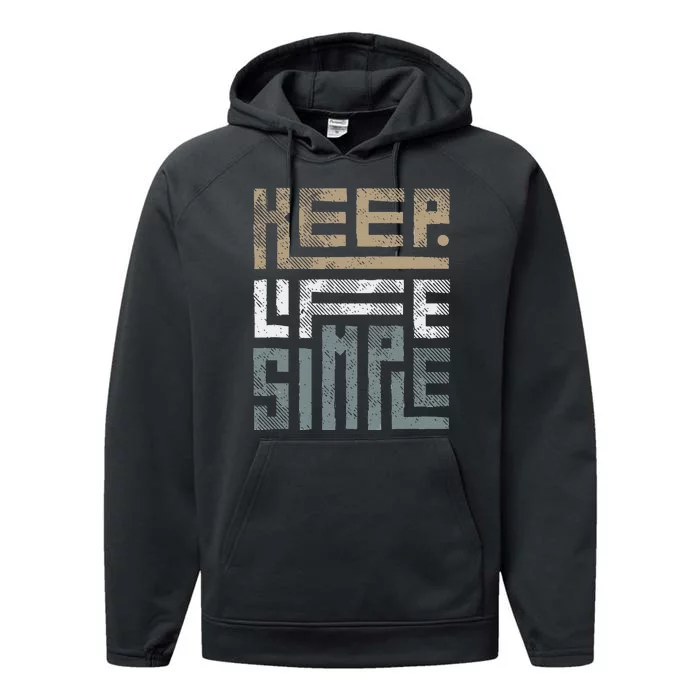 Keep Life Simple Performance Fleece Hoodie