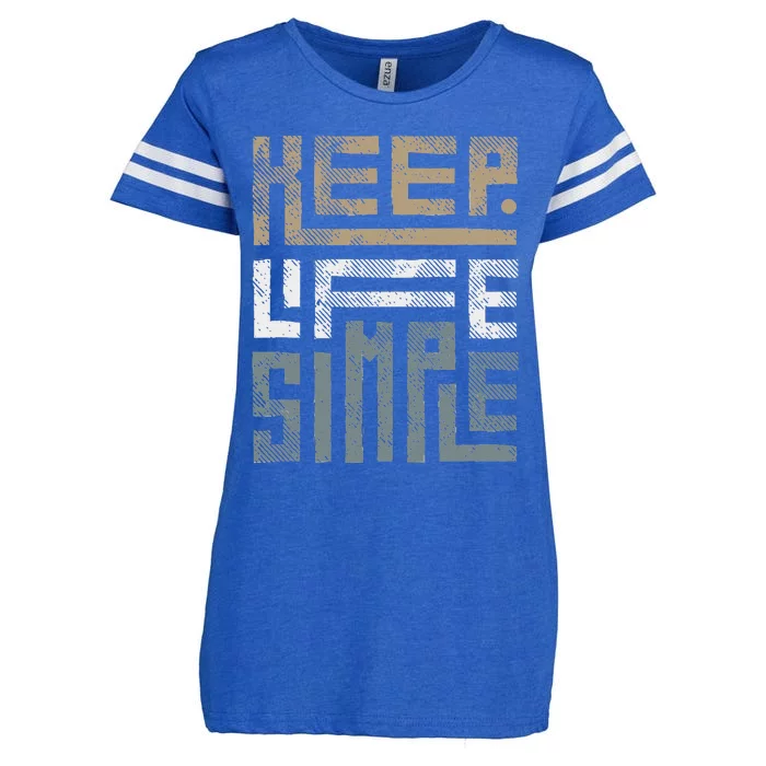 Keep Life Simple Enza Ladies Jersey Football T-Shirt