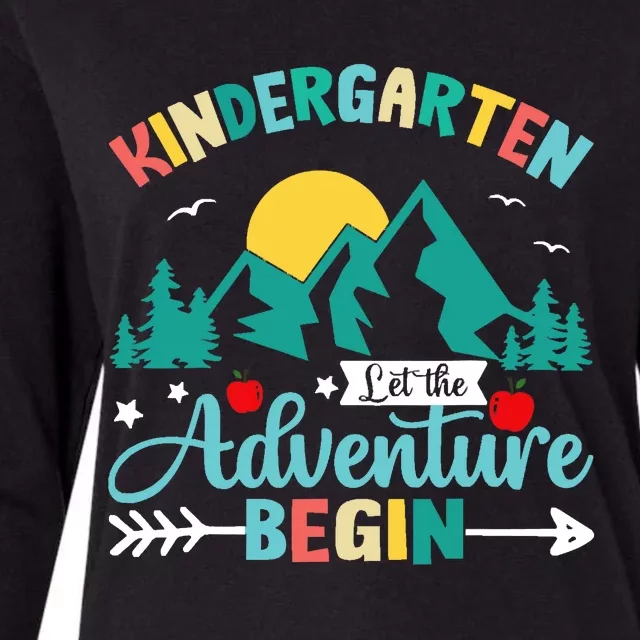 Kindergarten Let The Adventure Begin Back To School Costume Womens Cotton Relaxed Long Sleeve T-Shirt