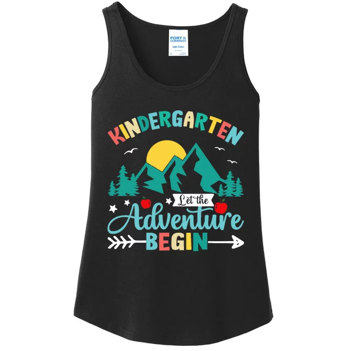 Kindergarten Let The Adventure Begin Back To School Costume Ladies Essential Tank