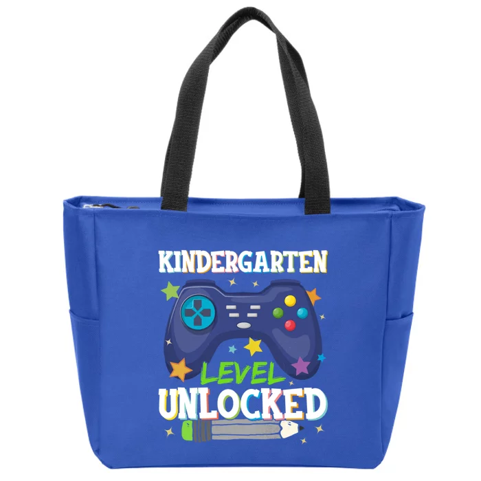 Kindergarten Level Unlocked Gamer Kinder Teacher Team Gift Zip Tote Bag