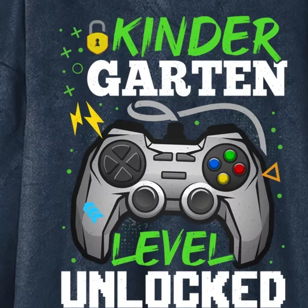 Kindergarten Level Unlocked Video Game Team Kindergarten Gift Hooded Wearable Blanket