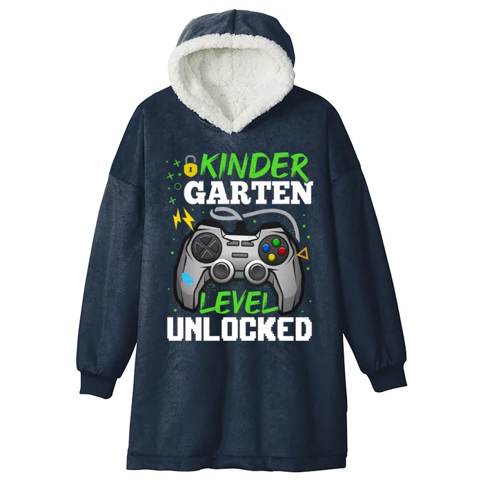 Kindergarten Level Unlocked Video Game Team Kindergarten Gift Hooded Wearable Blanket