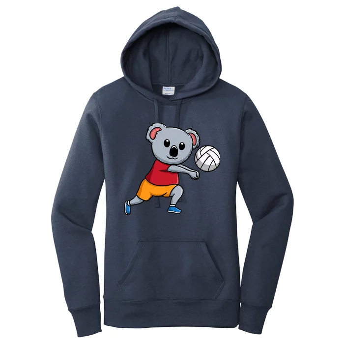 Koala Lover Volleyball Coach Spike Serve Team Sport Premium Women's Pullover Hoodie