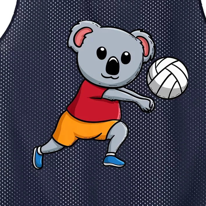 Koala Lover Volleyball Coach Spike Serve Team Sport Premium Mesh Reversible Basketball Jersey Tank