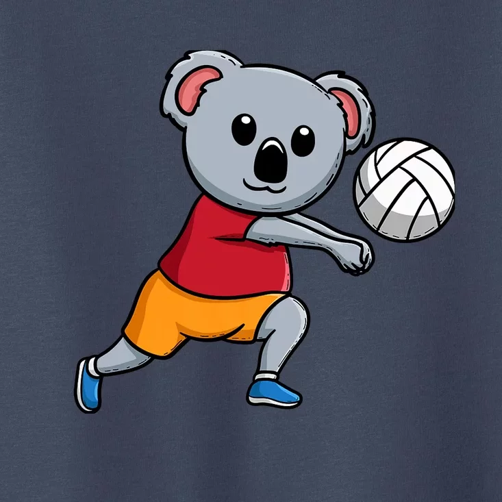 Koala Lover Volleyball Coach Spike Serve Team Sport Premium Toddler T-Shirt