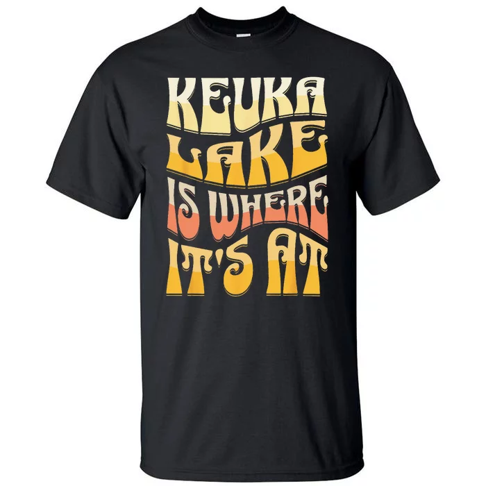 Keuka Lake Vintage Retro Tall T-Shirt