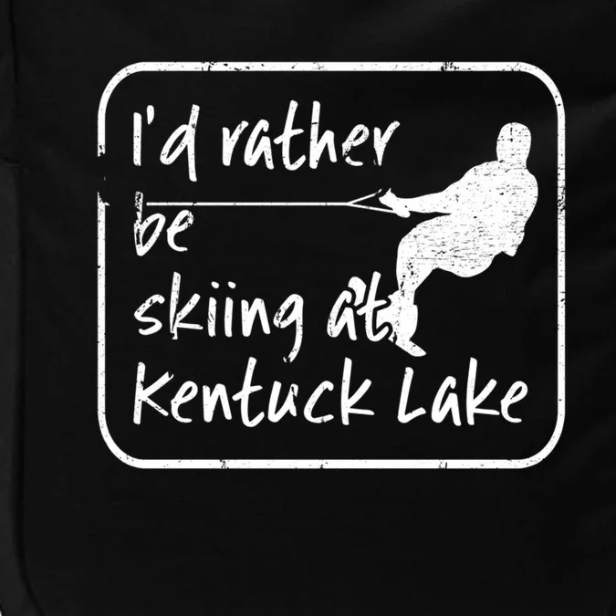 Kentuck Lake Wisconsin Id Rather Be Water Skiing Funny Gift Impact Tech Backpack