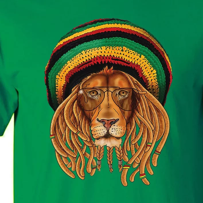 Kwanzaa Lion With Eyeglasses African American Celebration Tall T-Shirt