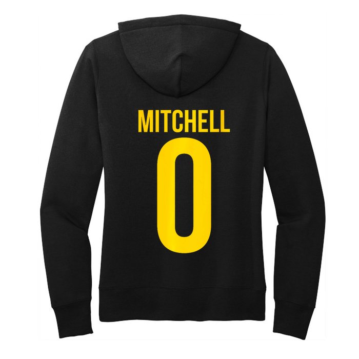 Kelsey Mitchell: 0 Front & Back Name Number Shirsey Ind Front & Back Women's Pullover Hoodie