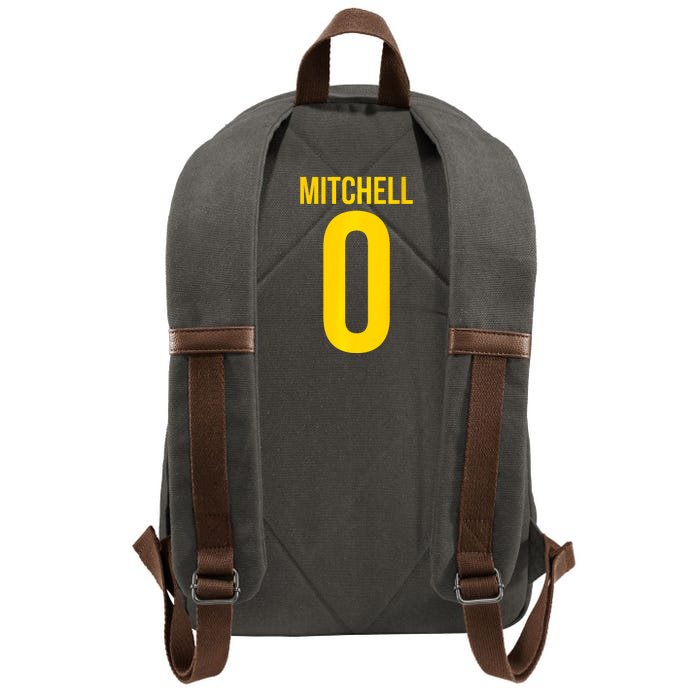 Kelsey Mitchell: 0 Front & Back Name Number Shirsey Ind Front & Back Cotton Canvas Backpack