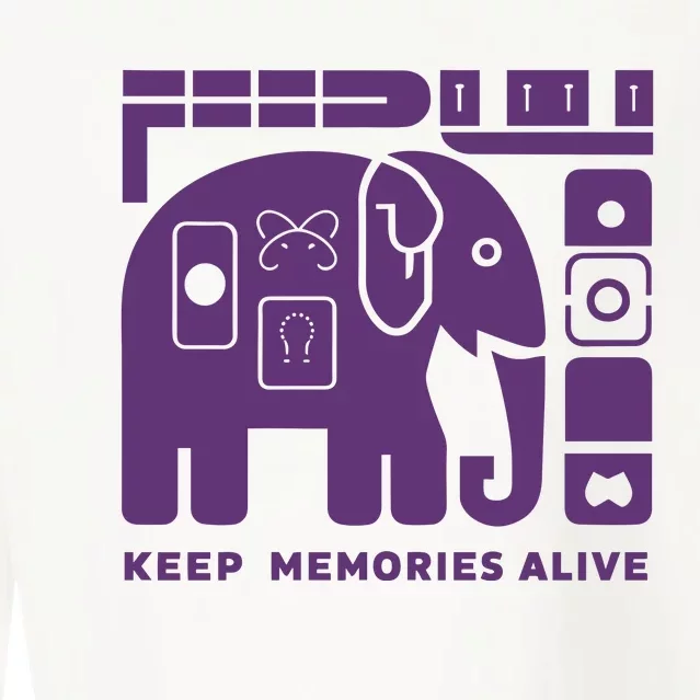 Keep Memories Alive Alzheimers Disease Awareness Cropped Pullover Crew