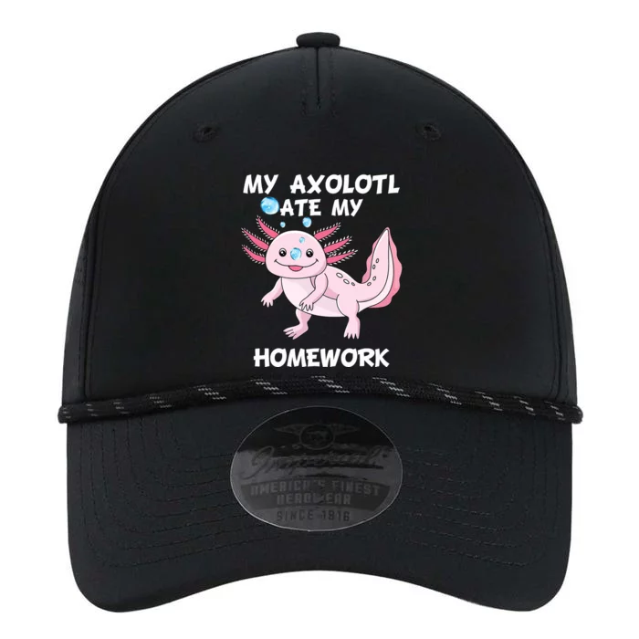 Kawaii My Axolotl Ate My Homework Cute Axolotl Girls Performance The Dyno Cap