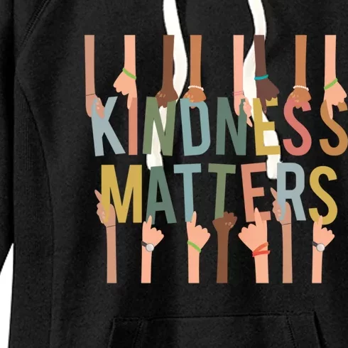 Kindness Matters Antigiftbullying Diversity Inclusion Gift Women's Fleece Hoodie