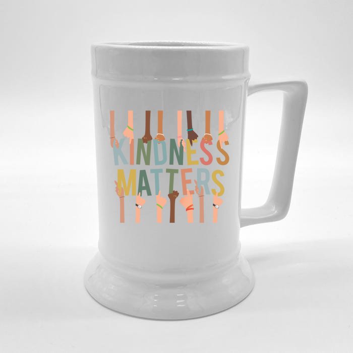 Kindness Matters Antigiftbullying Diversity Inclusion Gift Front & Back Beer Stein