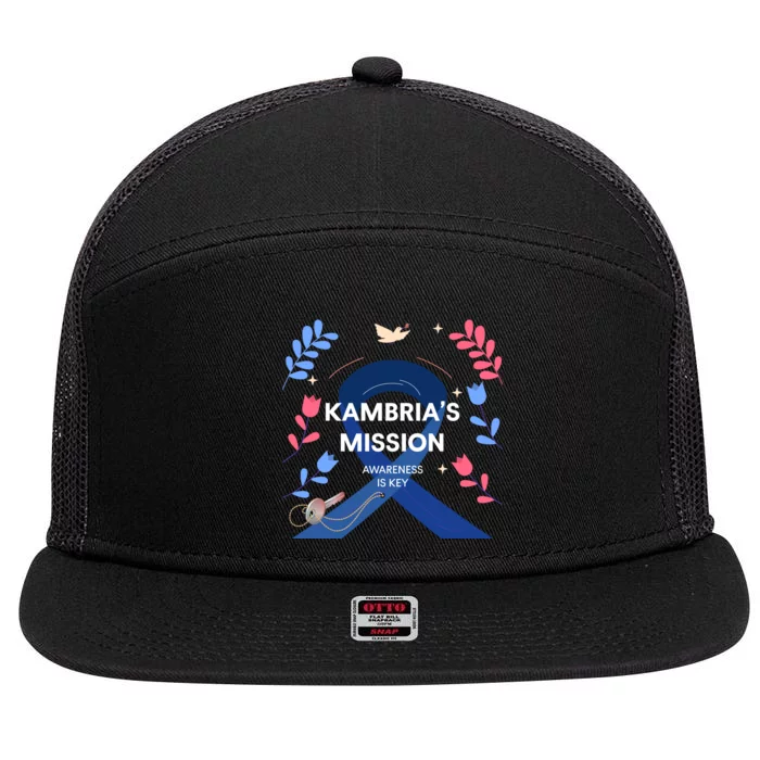 Kambria's Mission Awareness Gear 7 Panel Mesh Trucker Snapback Hat