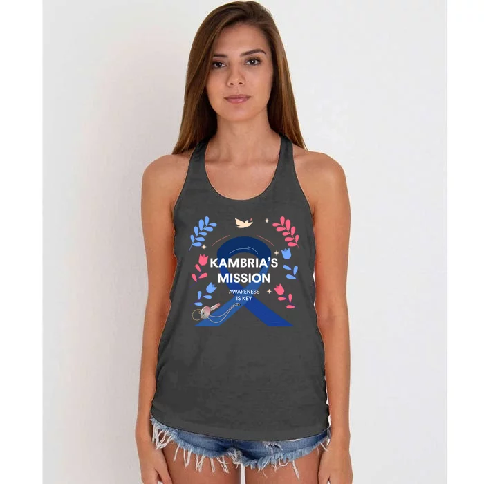 Kambria's Mission Awareness Gear Women's Knotted Racerback Tank