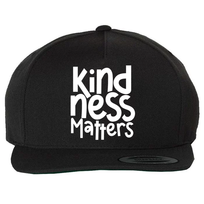 Kindness Matters Anti Bullying Kind Orange Unity Day Gift Wool Snapback Cap