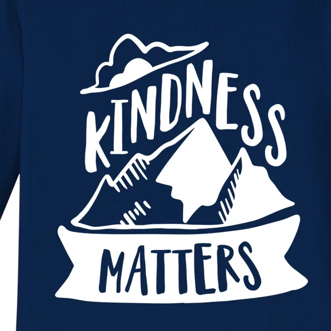 Kindness Matters Anti Bullying Kind Week Unity Day Cool Gift Baby Long Sleeve Bodysuit