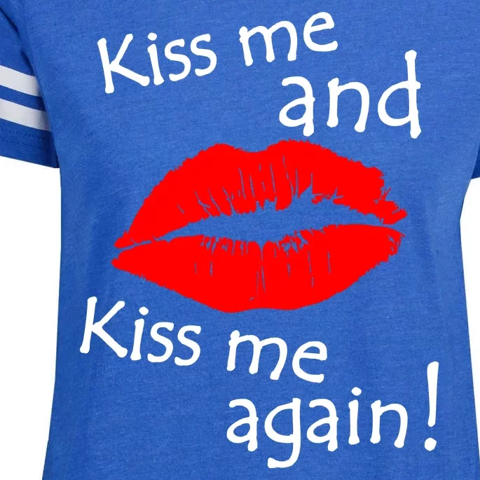 Kiss Me And Kiss Me Again Nadal Funny Kissing Enza Ladies Jersey Football T-Shirt