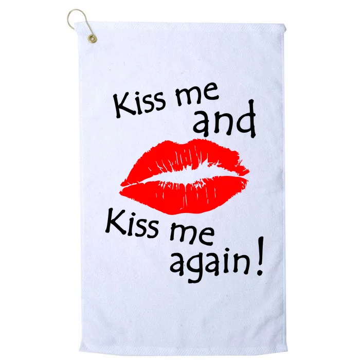 Kiss Me And Kiss Me Again Nadal Funny Kissing Platinum Collection Golf Towel